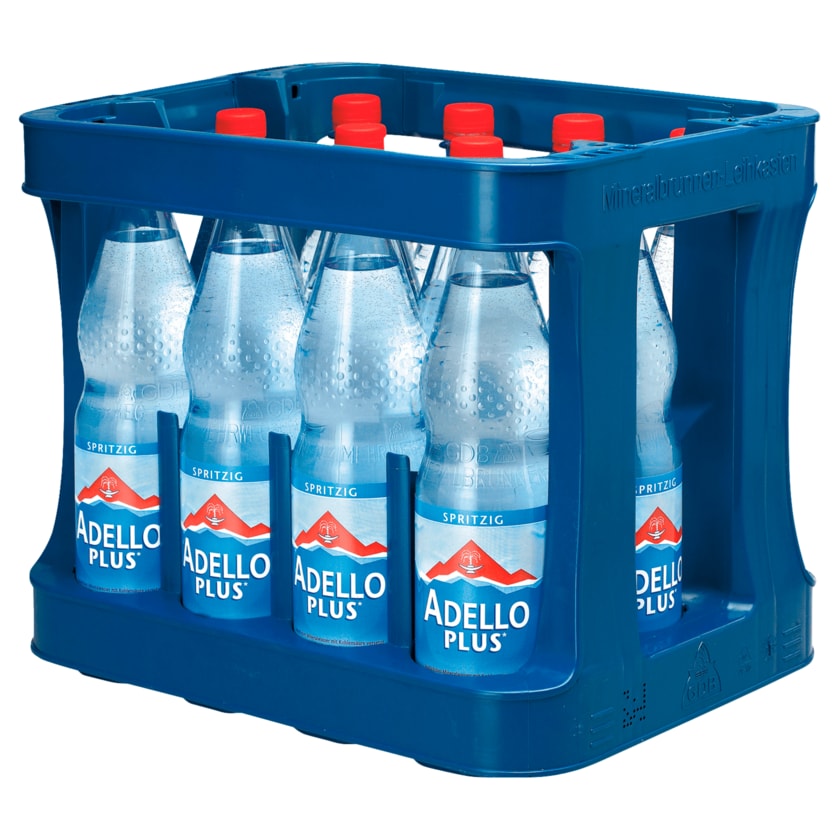 Adello Plus Mineralwasser spritzig 12x1l